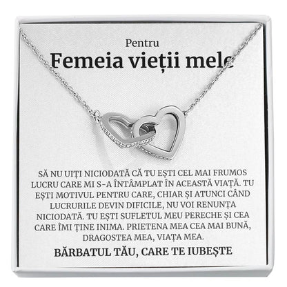 Cadou Femeia Vietii - Colier Inimi