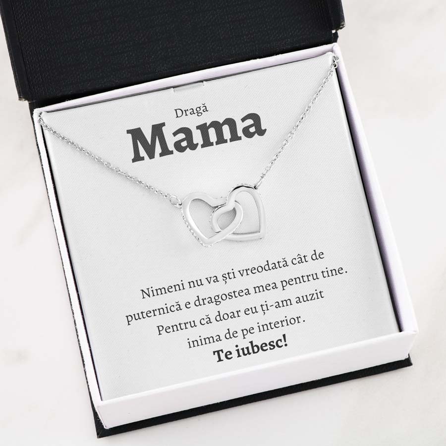 Cadou Mama - Colier Inimi Interior