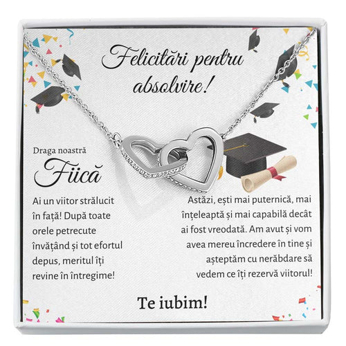 Cadou Absolvire Fiica - Colier Inimi