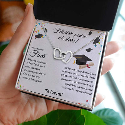 Cadou Absolvire Fiica - Colier Inimi