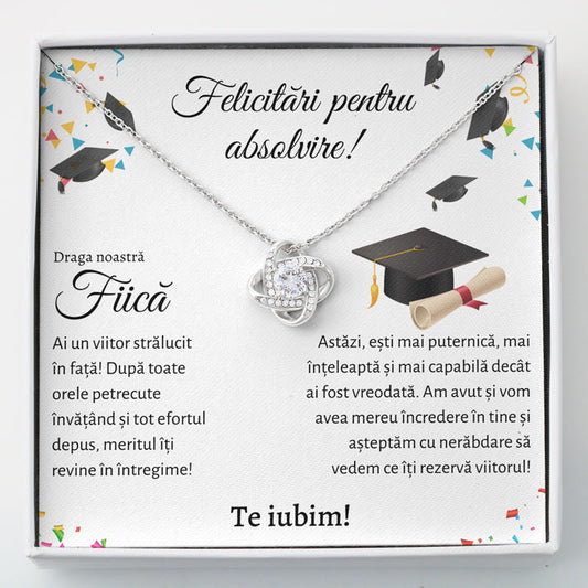 Cadou Absolvire Fiica - Colier Love Knot