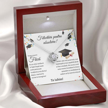 Cadou Absolvire Fiica Lux - Colier Love Knot