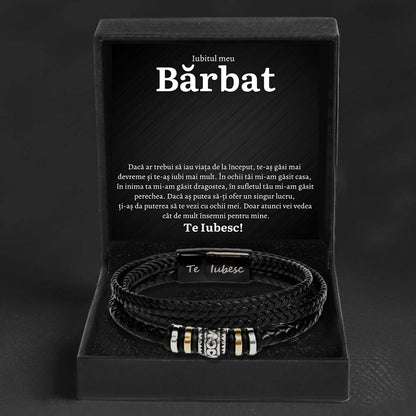 Cadou Barbat - Bratara Piele Inceput