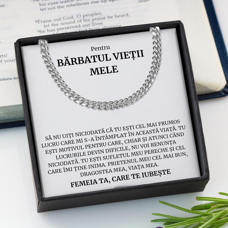 Cadou Barbatul Vietii - Colier Eternal Link