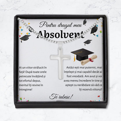 Cadou Drag Absolvent - Colier Cruce