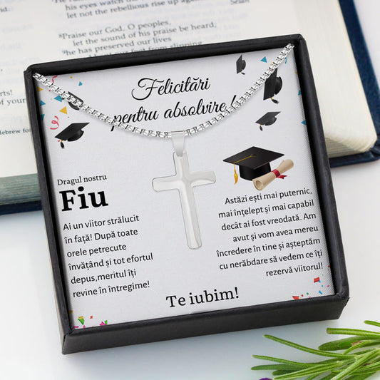 Cadou Absolvire Fiu - Colier Cruce