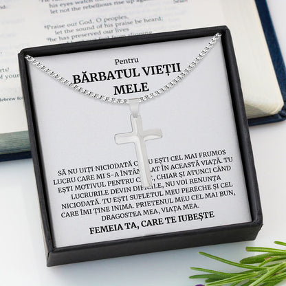 Cadou Barbatul Vietii - Colier Cruce