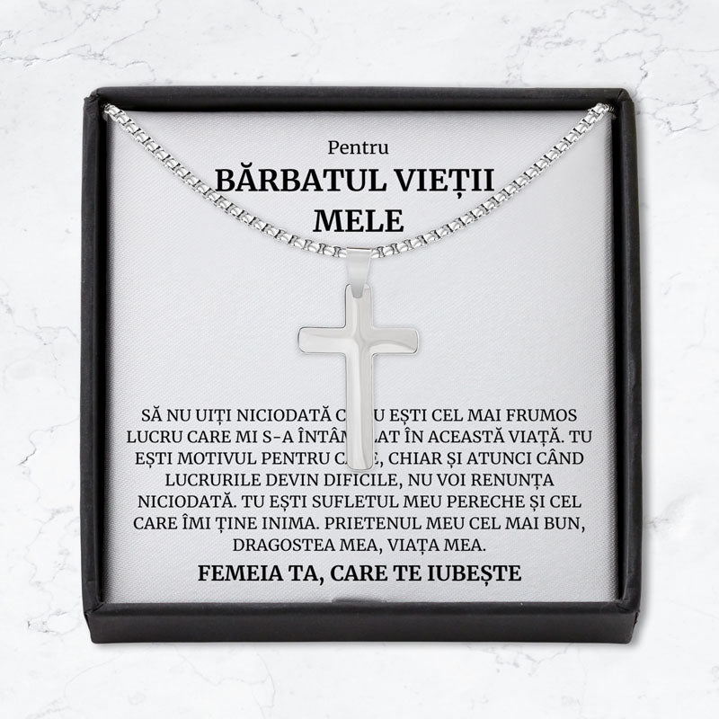 Cadou Barbatul Vietii - Colier Cruce