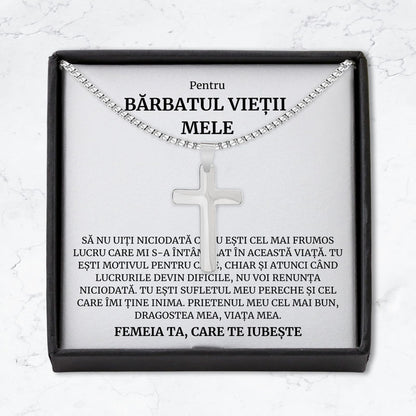 Cadou Barbatul Vietii - Colier Cruce