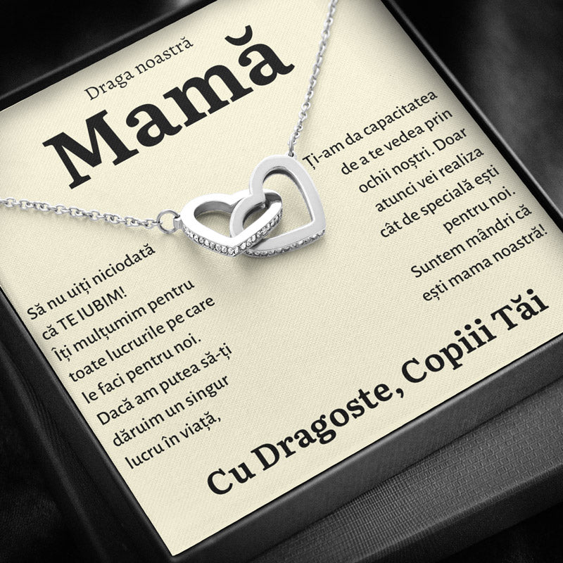 Cadou Mama - Colier Inimi Copii