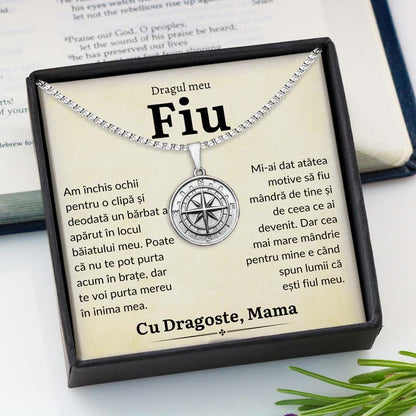 Cadou Fiu - Colier Busola Mama Barbat