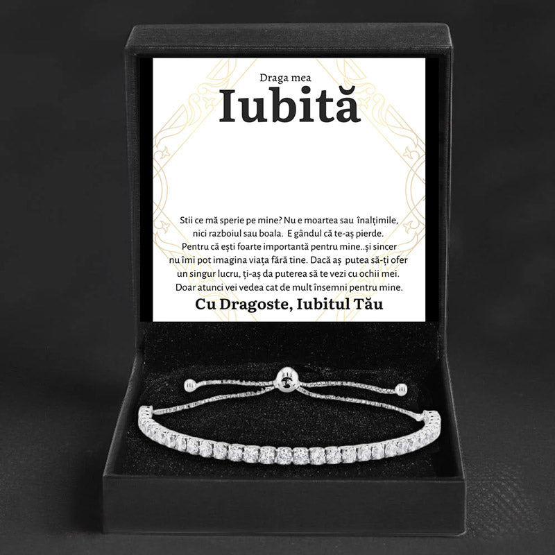 Cadou Iubita - Bratara Tennis Importanta