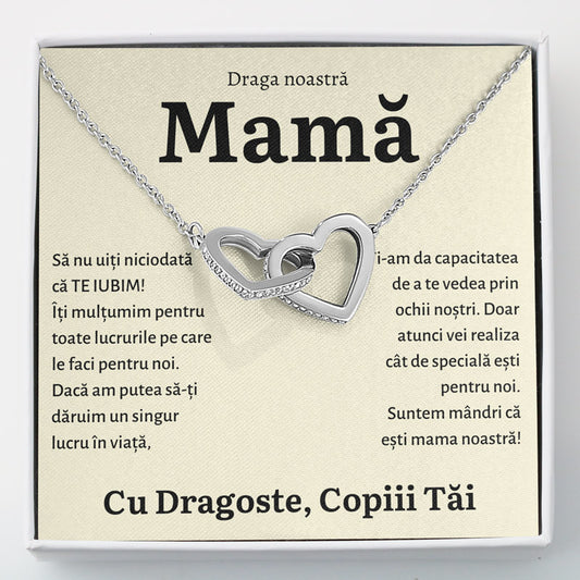 Cadou Mama - Colier Inimi Copii