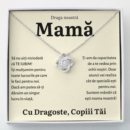 Cadou Mama - Colier Love Knot Copii