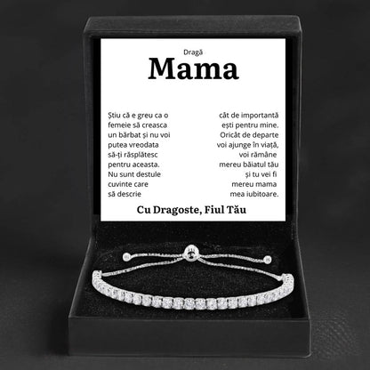 Cadou Mama - Bratara Tennis Fiu "Importanta"