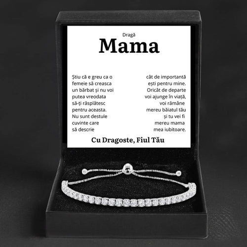 Cadou Mama - Bratara Tennis Fiu "Importanta"