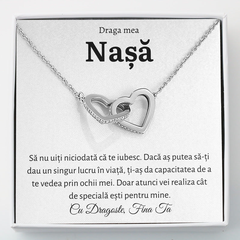 Cadou Nasa - Colier Inimi Fina