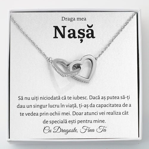 Cadou Nasa - Colier Inimi Fina