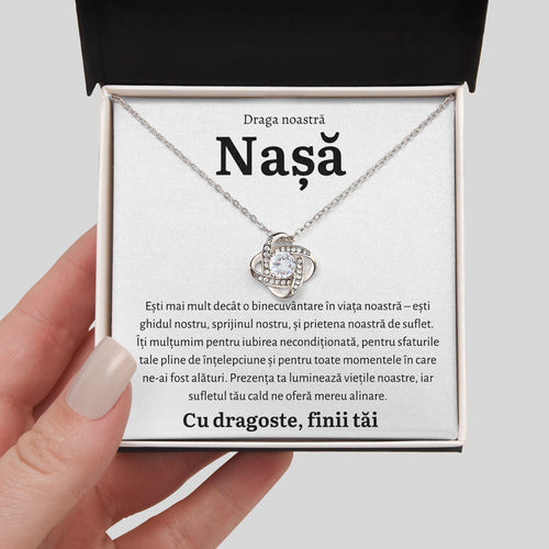 Cadou Nasa - Colier Love Knot Fini