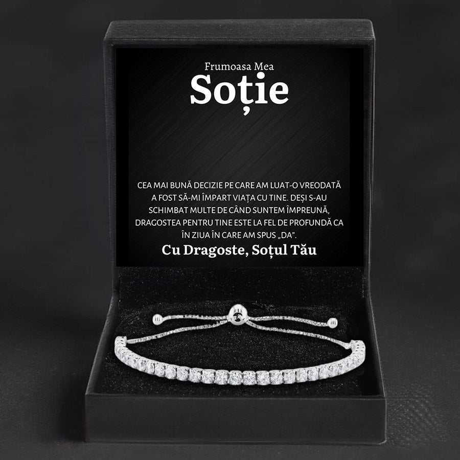 Cadou Sotie - Bratara Tennis Decizie
