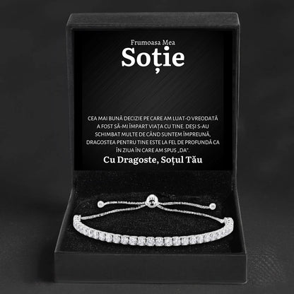 Cadou Sotie - Bratara Tennis Decizie