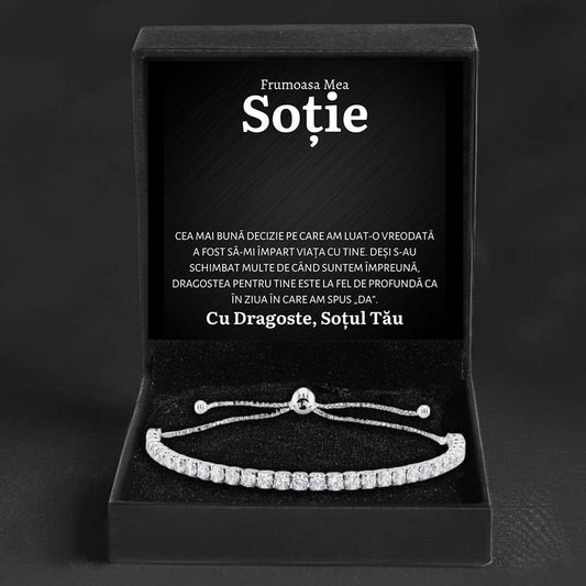 Cadou Sotie - Bratara Tennis Decizie