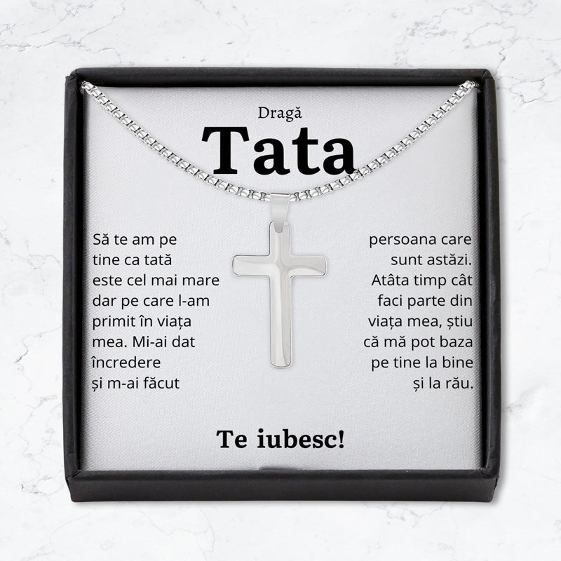 Cadou Tata - Colier Cruce Incredere