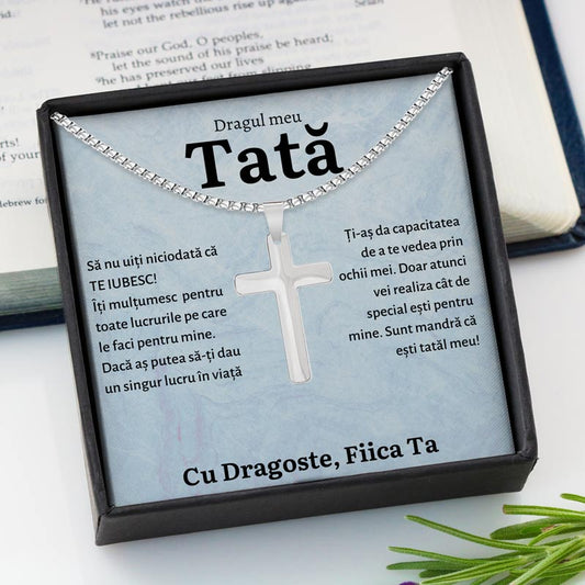 Cadou Tata - Colier Cruce Fiica