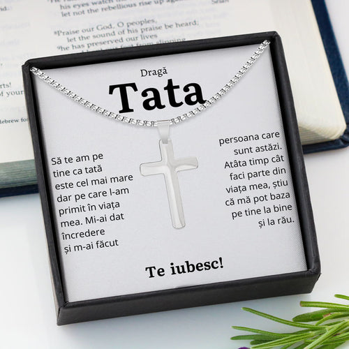 Cadou Tata - Colier Cruce Incredere