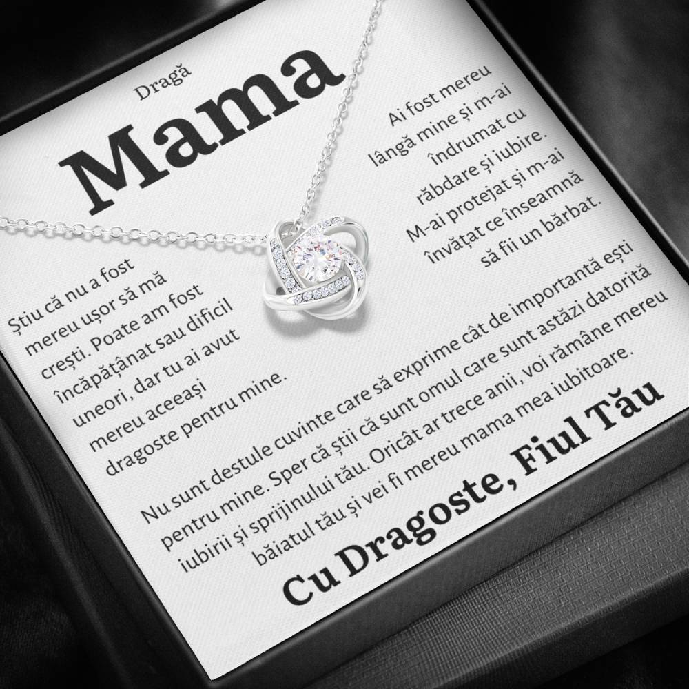 Cadou Mama - Colier Love Knot "Mereu" Fiu