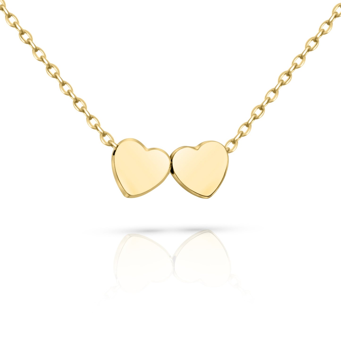 Cadou Sotie - Colier Gold Hearts Inceput