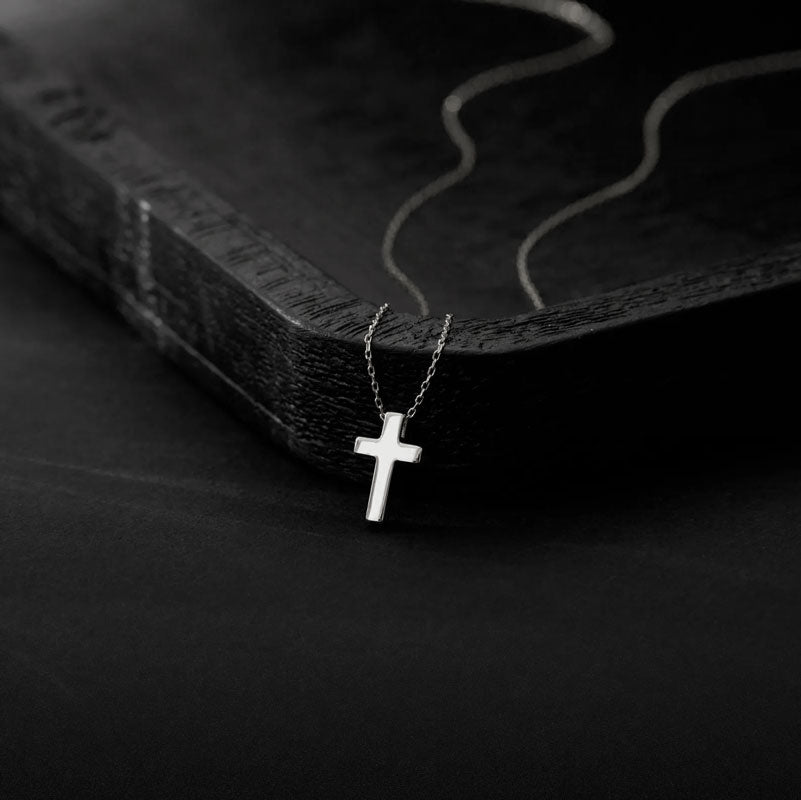 Cadou Fiica - Colier Cruciulita Tata BLK