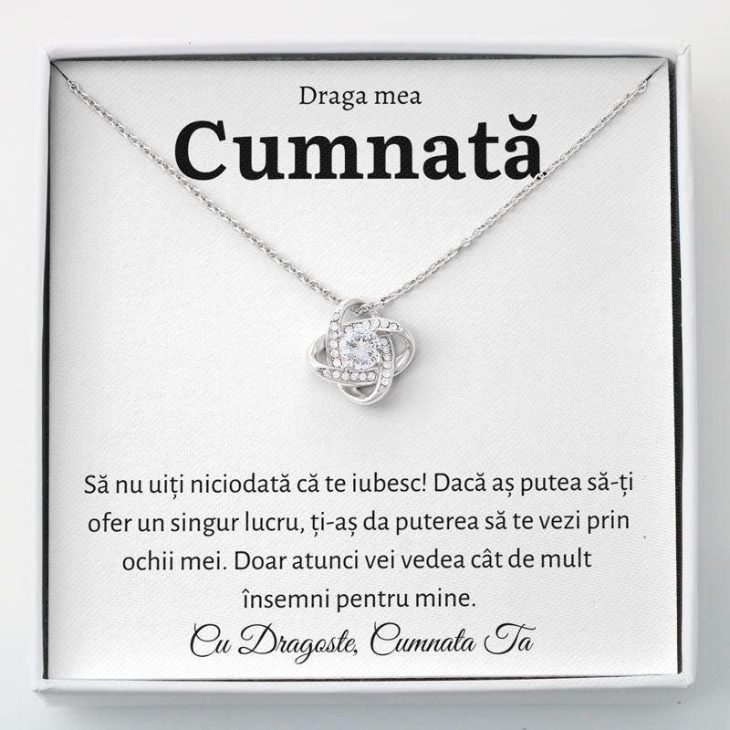 Cadou Cumnata - Colier Love Knot