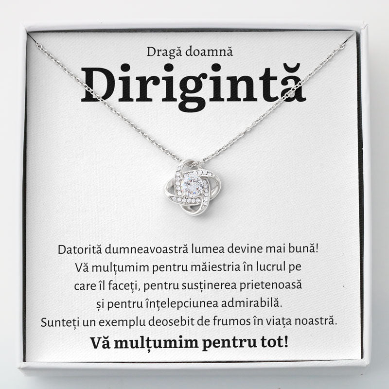 Cadou Diriginta - Colier Love Knot