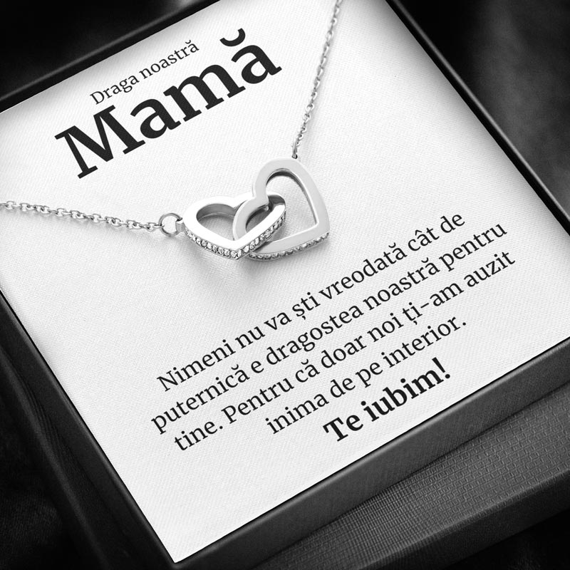 Cadou Mama - Colier Inimi Copii Interior