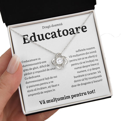 Cadou Educatoare - Colier Love Knot