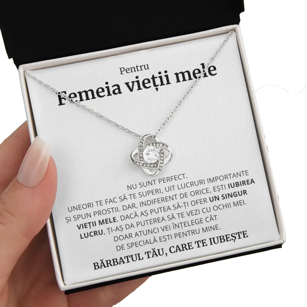 Cadou Femeia Vietii - Colier Love Knot PERFECT