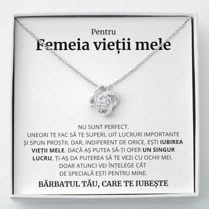 Cadou Femeia Vietii - Colier Love Knot PERFECT