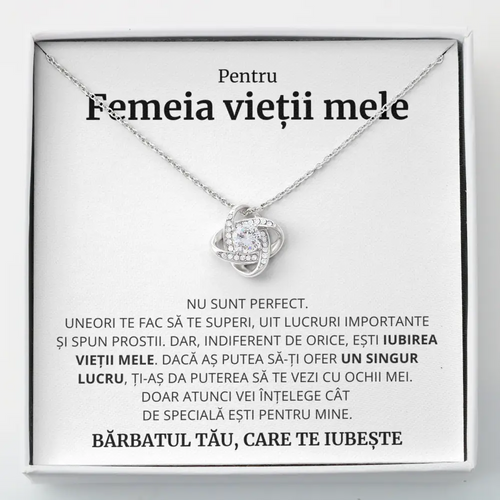 Cadou Femeia Vietii - Colier Love Knot PERFECT