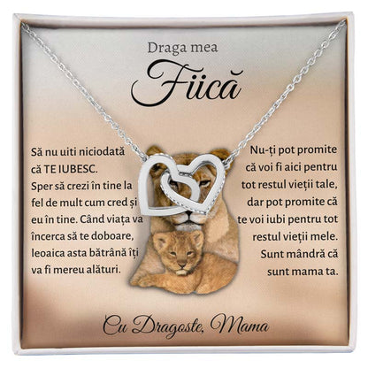 Cadou Fiica - Colier Inimi Lei Mama