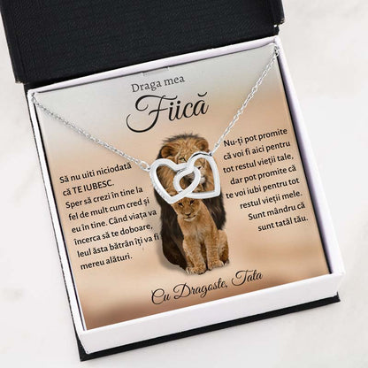 Cadou Fiica - Colier Inimi Lei Tata