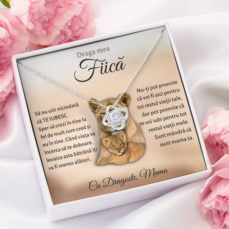 Cadou Fiica - Colier Love Knot Lei Mama