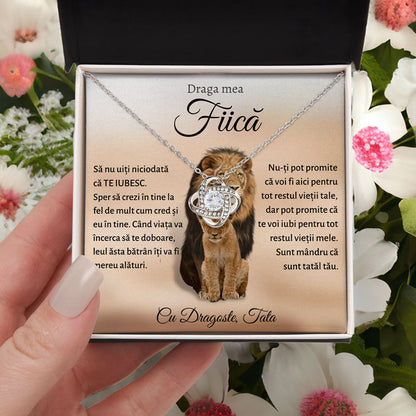 Cadou Fiica - Colier Love Knot Lei Tata