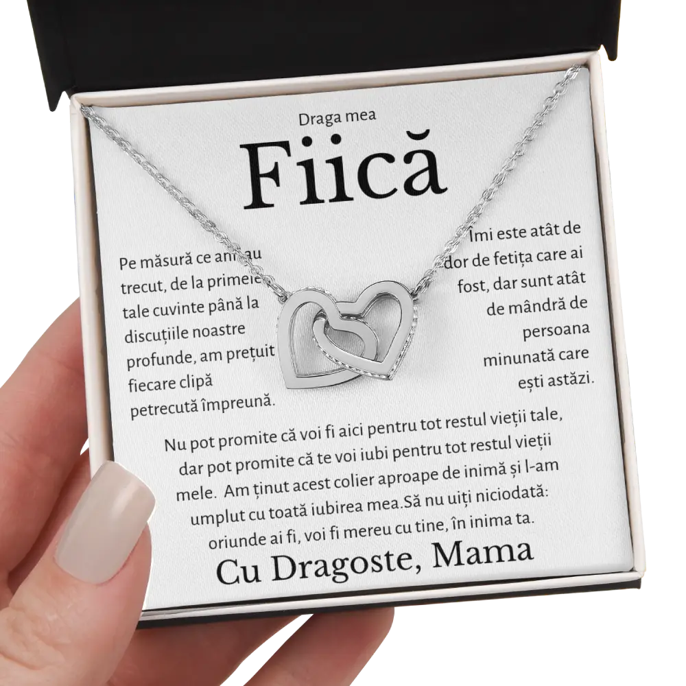 Cadou Fiica - Colier Inimi Mama Impreuna