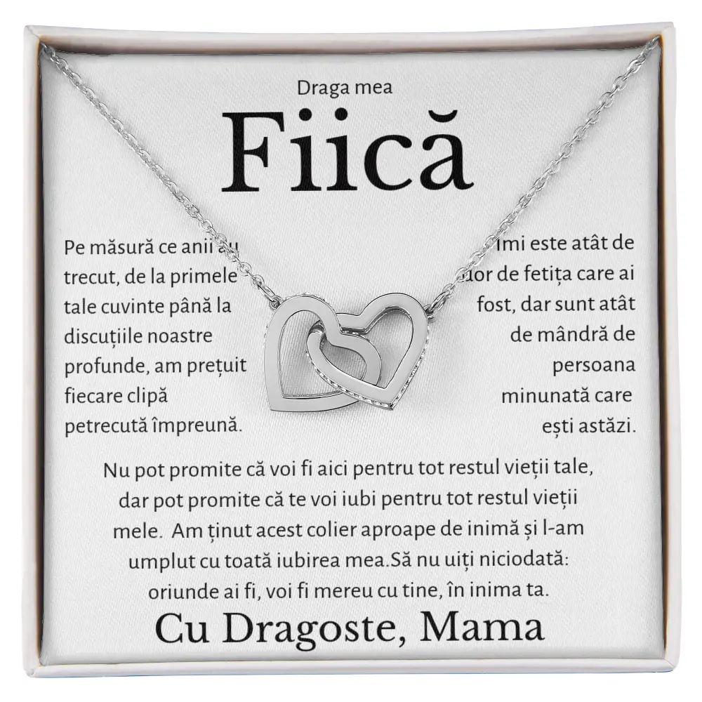 Cadou Fiica - Colier Inimi Mama Impreuna