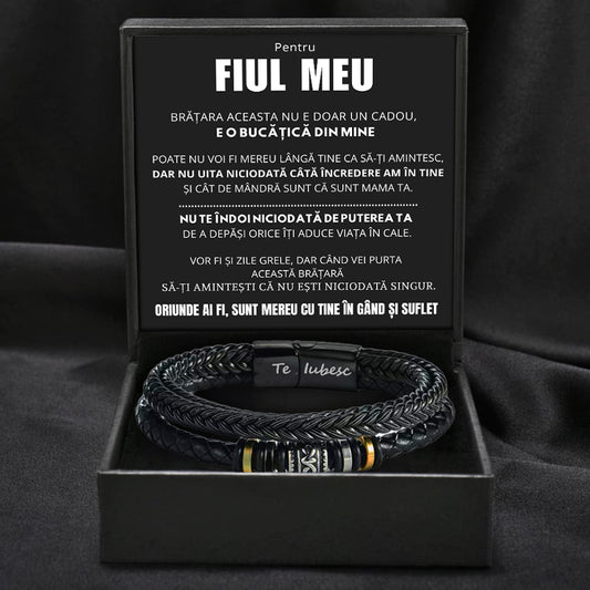 Cadou Fiu - Bratara Piele ORIUNDE