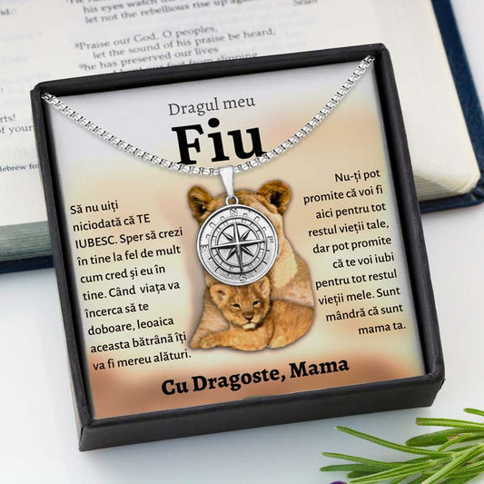 Cadou Fiu - Colier Busola Lei Mama