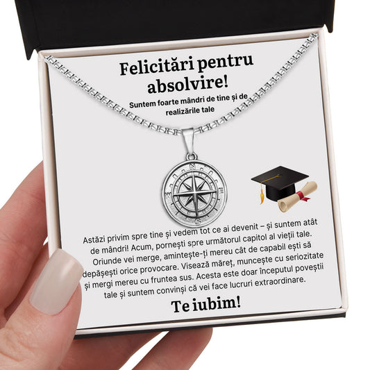 Cadou Absolvire Fiu - Colier Busola Mandri