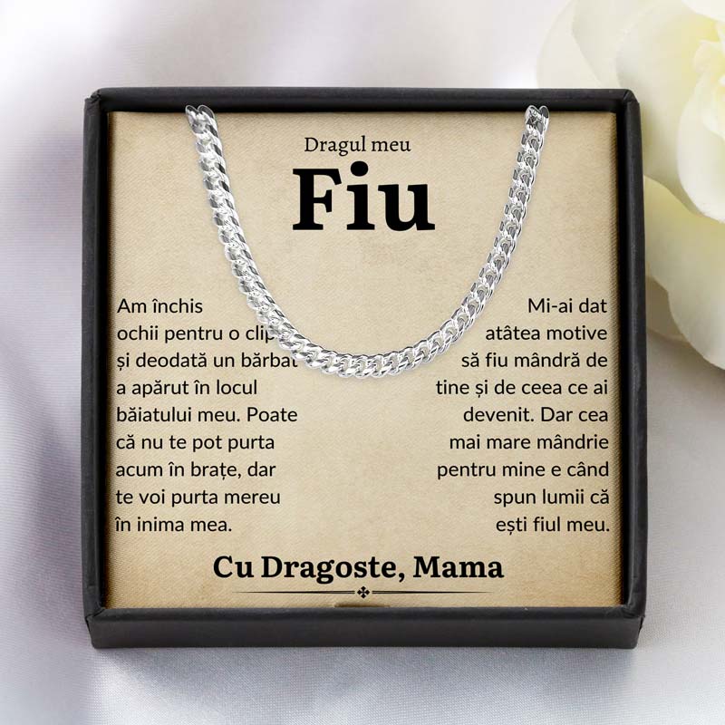 Cadou Fiu - Colier Eternal Link Barbat