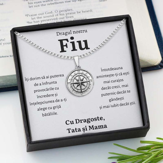 Cadou Fiu - Colier Busola Parinti